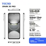 Celular TECNO SPARK 30 PRO KL7 8/128GB Blanco TECNO 