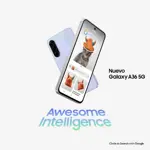 Celular A36 SM-A366E - 6.7" Super AMOLED 120Hz, 8/256GB, 5G, Negro