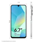Celular Samsung A16 SM-A165M - 6.7" FHD+, 128GB, 4GB RAM, 5000mAh, Gris