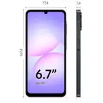 Celular Galaxy A07 SM-A07M 4/64GB Negro SAMSUNG