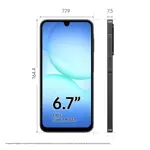 Celular Galaxy A17 - 256GB, 8GB RAM, Pantalla 6.7" Super AMOLED, 5G, Negro