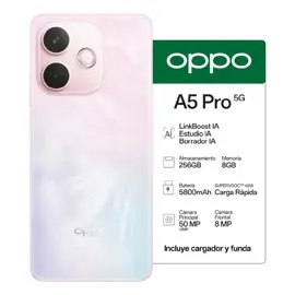 Celular A5pro 8Gb 256Gb Rosa Con F...