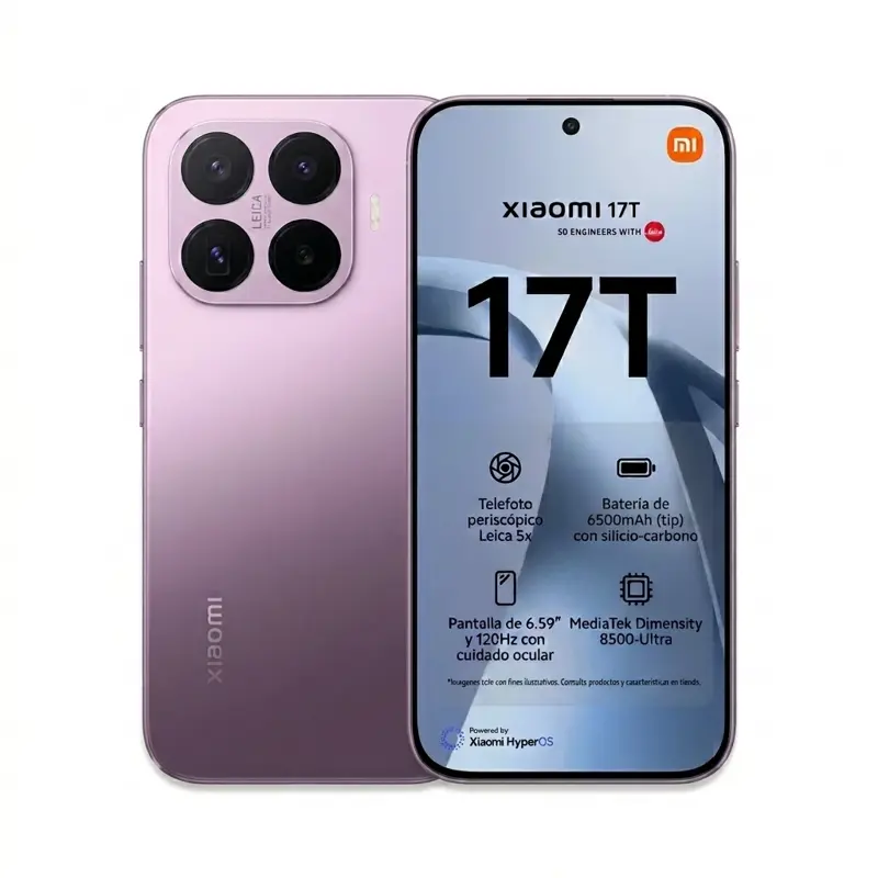 Celular Xiaomi 17T 5G 512GB 12GB RAM Leica 6500mAh Violeta