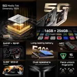 Smartphone Cubot X100 5G 16GB RAM 256GB Cámara 64MP Black