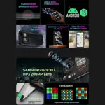Smartphone HOTWAV Cyber 15 256GB 200MP Resistente Knight Black 10PCS Screen Film