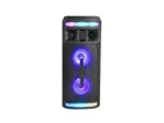 Torre de Doble Parlante 2x6.5" Bluetooth, Leds Rgb, bandeja de DJ NISUTA - NSPA66B