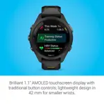 Reloj inteligente Garmin Forerunner 265S Running 42 mm negro/amarillo