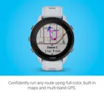 Reloj inteligente Garmin Forerunner 955 Solar GPS para triatletas, color blanco