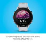 Reloj inteligente Garmin Forerunner 955 Solar GPS para triatletas, color blanco
