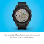 Reloj inteligente Garmin fenix 7 Sapphire Solar Black DLC Titanio