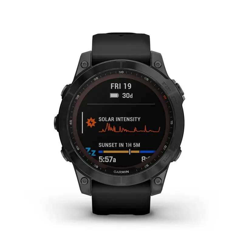 Reloj inteligente Garmin fenix 7 Sapphire Solar Black DLC Titanio