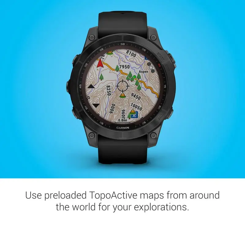 Reloj inteligente Garmin fenix 7 Sapphire Solar Black DLC Titanio
