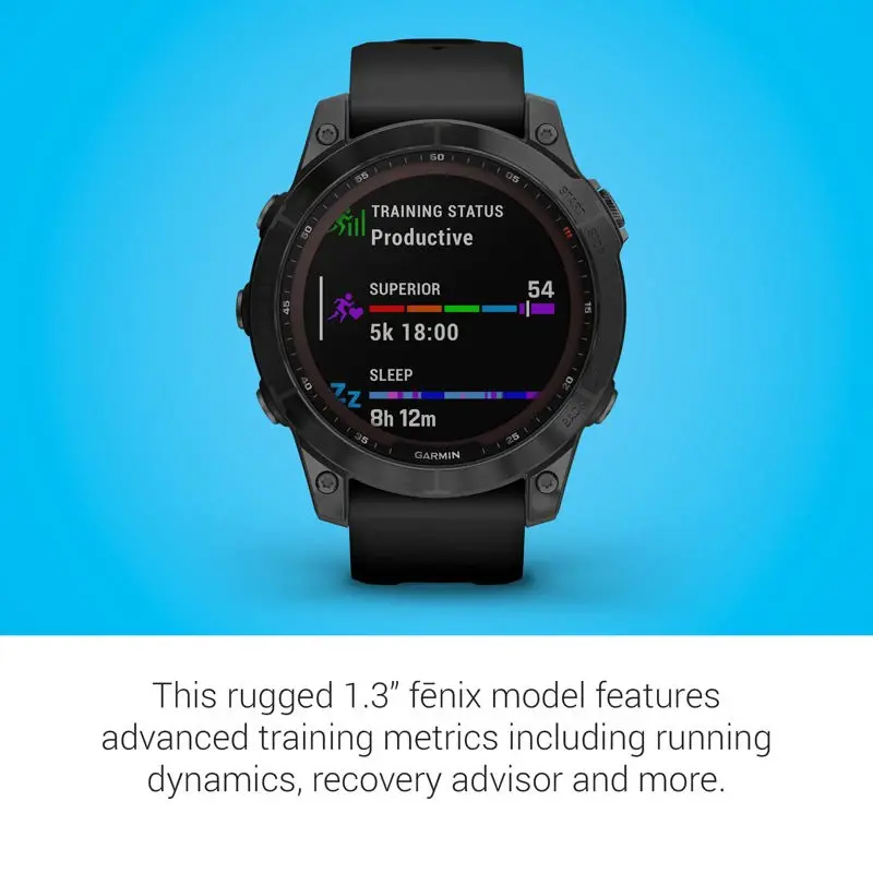 Reloj inteligente Garmin fenix 7 Sapphire Solar Black DLC Titanio