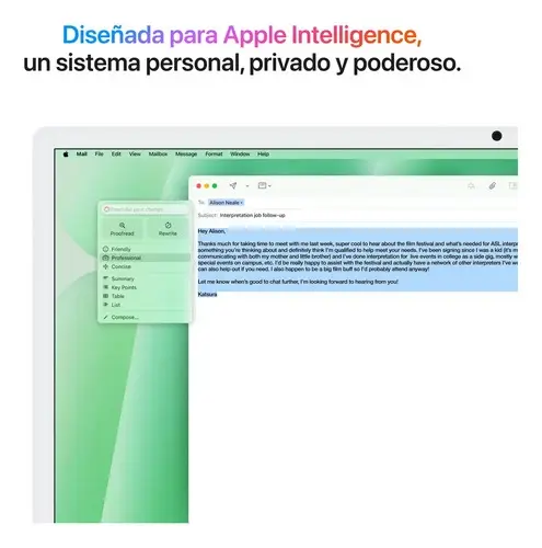 iMac 24 M4 10cpu 10gpu 24gb 512gb Verde Teclado Inglés