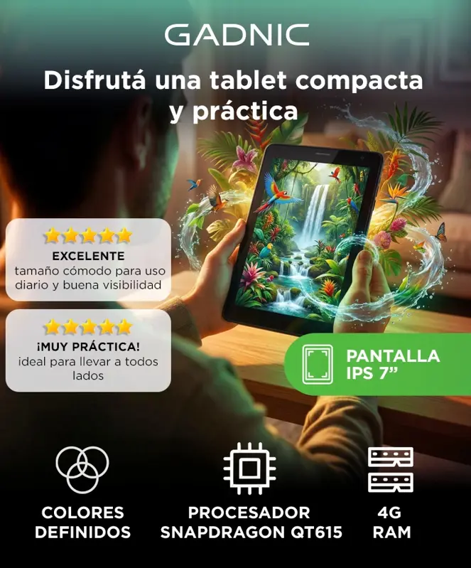 Tablet Digital Gadnic 3GB RAM 32 GB Android 7 pulgadas
