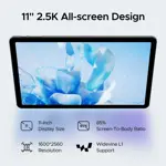 Tablet DOOGEE T35 11" 20+256GB, Helio G99, 2.5K, SIM+5G, 8580mAh, teclado, Face ID, Widevine L1