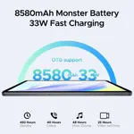 Tablet DOOGEE T35 11" 20+256GB, Helio G99, 2.5K, SIM+5G, 8580mAh, teclado, Face ID, Widevine L1