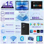 Tablet fezawio F11 10" Android 15 30GB RAM 64GB ROM