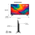 Smart TV Gadnic 32” HD Panel IPS Android TV