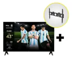 Combo Tv Tcl 43  S5k Qled Google Tv + Soporte Nakan
