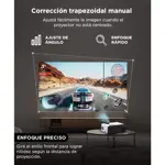 Proyector Gadnic MiniCine Led 5000 Lúmenes 4K Mini Portátil Hasta 150"