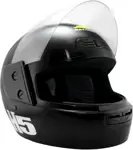 Casco Sonic Htso22 - Talle M, Visor de Policarbonato, Negro