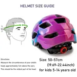 Casco Bicicleta Niños SIFVO Ajustable Ligero Visor 50-57cm