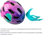 Casco Bicicleta Niños SIFVO Ajustable Ligero Visor 50-57cm