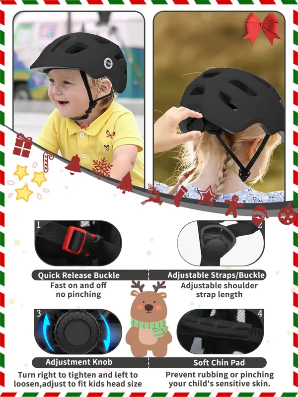 Casco Infantil XJD Ajustable Niños 1+ Años Protección
