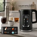 Pava Eléctrica Suono Pantalla Digital Hervidora Mate Café 1.7l
