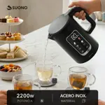 Pava Eléctrica Suono Pantalla Digital Hervidora Mate Café 1.7l