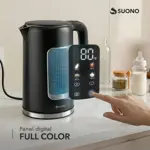 Pava Eléctrica Suono Pantalla Digital Hervidora Mate Café 1.7l