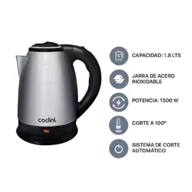 Pava Eléctrica Hervidora Acero...