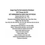Caja De Herramientas Set Goodyear 129 Piezas GY-HTK-5009