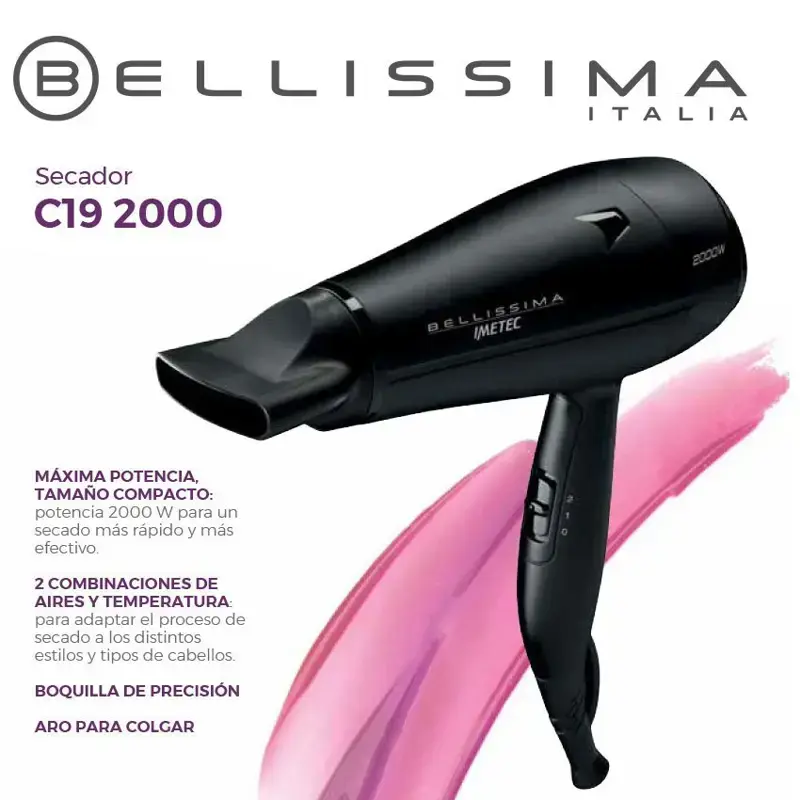Secador de pelo Bellissima C19 2000