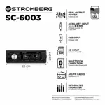 Autoestéreo Stromberg Bluetooth USB SC-6003
