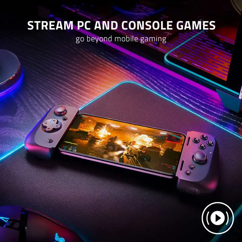 Controlador de juegos móvil Razer Kishi V2 para Android