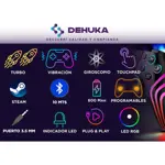 Joystick Inalámbrico Compatible P5 Slim Y Pc Doble Vibración Gatillos Sensibles Negro Dehuka