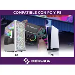 Joystick Inalámbrico Compatible P5 Slim Y Pc Doble Vibración Gatillos Sensibles Negro Dehuka