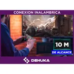 Joystick Inalámbrico Compatible P5 Slim Y Pc Doble Vibración Gatillos Sensibles Negro Dehuka