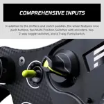 Fanatec Csl Gt3 Volante Sim Racing Pc Magnetic Shifters Oled Negro