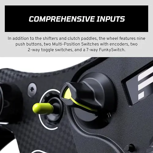 Fanatec Csl Gt3 Volante Sim Racing Pc Magnetic Shifters Oled Negro