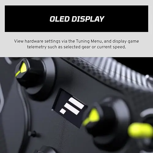 Fanatec Csl Gt3 Volante Sim Racing Pc Magnetic Shifters Oled Negro