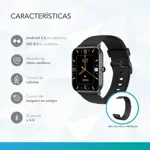 Reloj Inteligente Smartwatch Nictom NT15 Sumergible + Malla Metal Negra de Regalo
