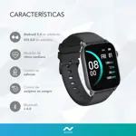 Reloj Inteligente Mujer Smartwatch NT15 Rosa Sumergible Bluetooth