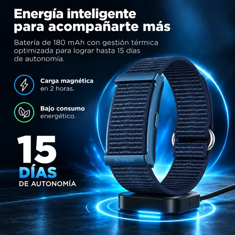 Smartband ProFit X View Sport Band con batería 180mAh Azul