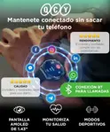 Smartwatch QCY GT2 S3 Pantalla AMOLED 143 Modos Deportivos Monitoreo De Salud