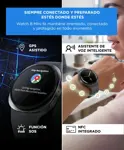 SmartWatch Gadnic Watch 8 Mini Presion Arterial NFC IP68 GPS Llamadas