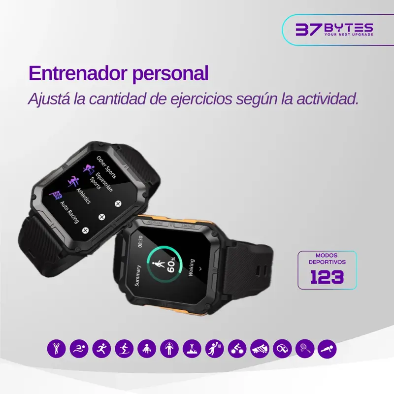SMARTWATCH 37BYTES B20 PRO NEGRO