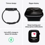 Apple Watch Series 10, 46 mm, GPS+Cellular, color negro reacondicionado